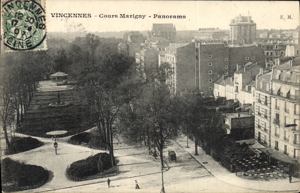 Vincennes - Cours Marigny - Panorama — E.M. editor - Frente