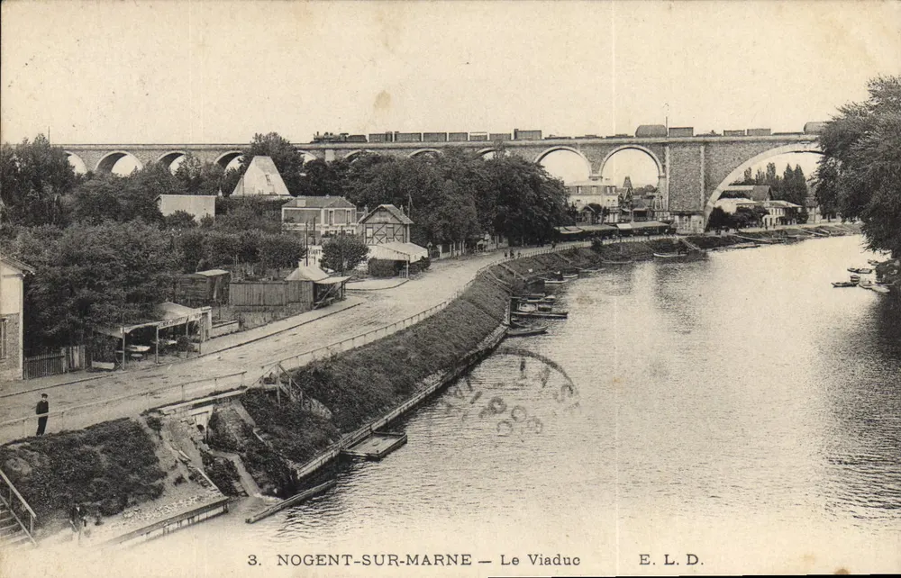 Nogent-sur-Marne — O Viaduto — E. L. D. - Frente