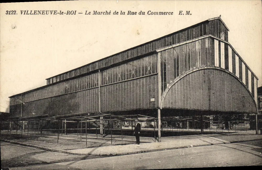 Villeneuve-le-Roi — Der Markt der Rue du Commerce — E.M. n°3122 - Vorderseite