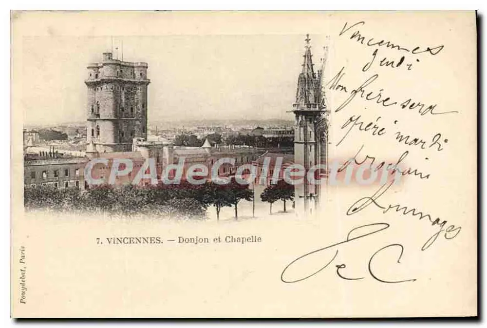 Vincennes — Torre de defesa e Capela — Pongebeau, Paris, n°7 - Frente