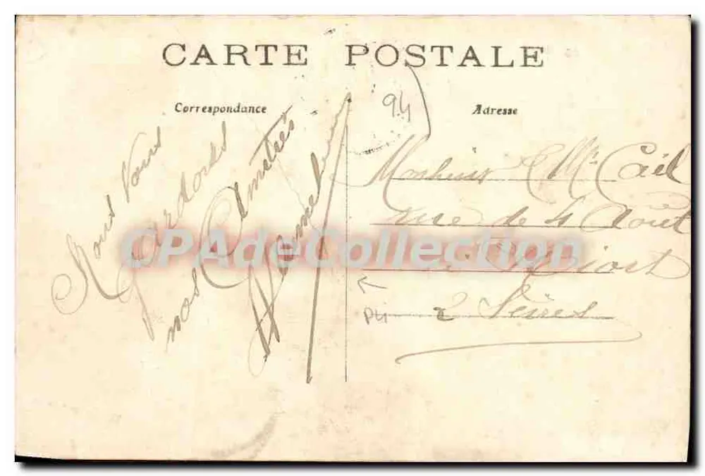Alfortville — Überschwemmungen im Januar 1915 — Île St-Pierre, E.M. - Rückseite