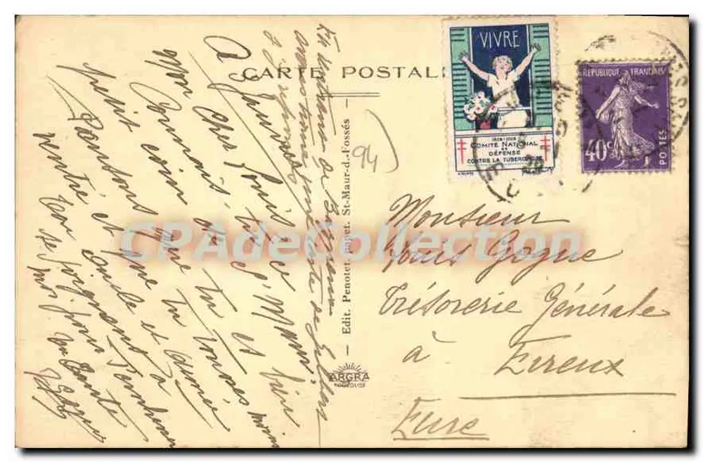 St-Maur-des-Fossés — Bras de l'Île Fleurie — Verlag ARCRA - Rückseite