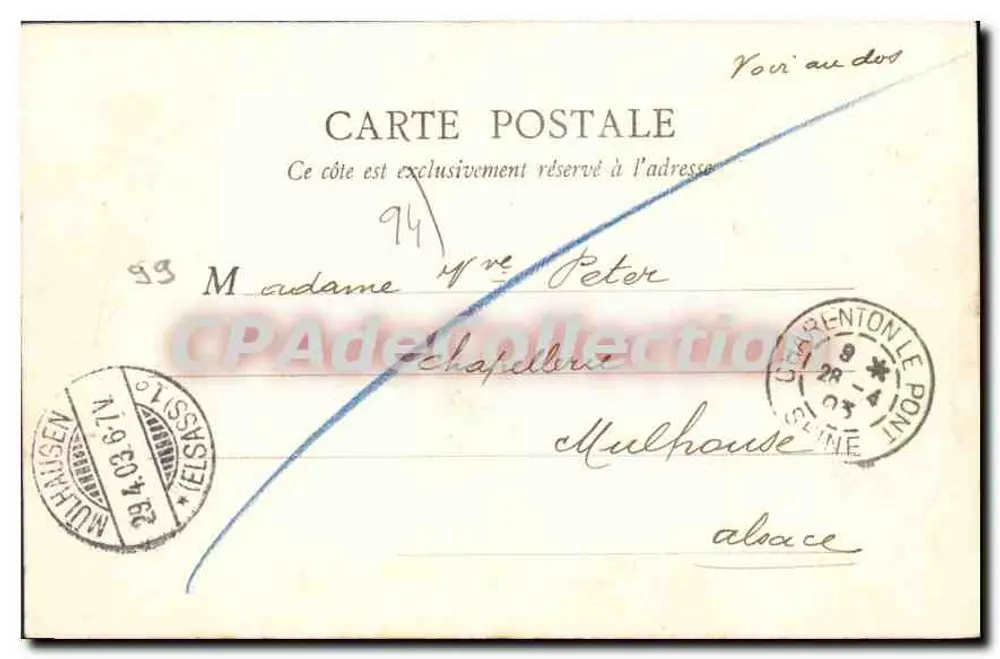 O Tour de Marne — A NOGENT no Domingo — editor Paris, n°61 - Verso