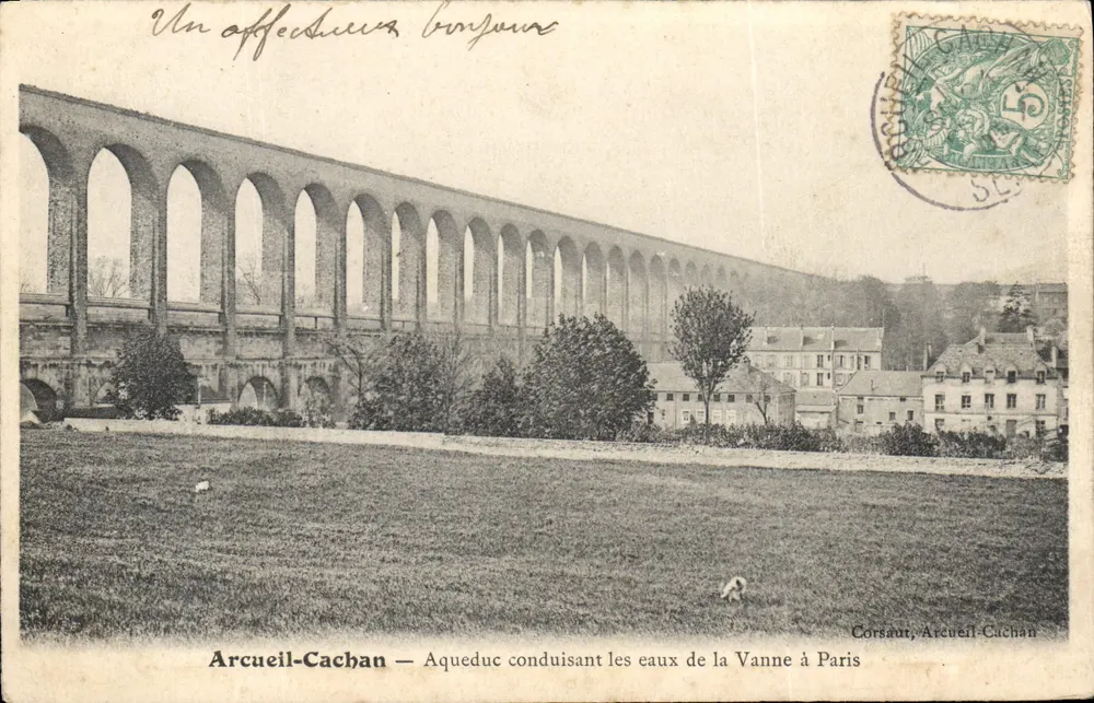 Arcueil-Cachan — Aquädukt, der das Wasser der Vanne nach Paris leitet — Corsaut, Arcueil-Cachan - Vorderseite