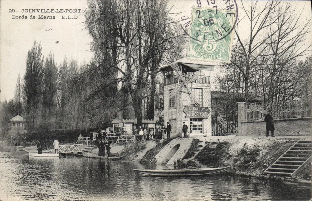 Joinville-le-Pont — Margens da Marne — L. Dalby au Robinson - Frente