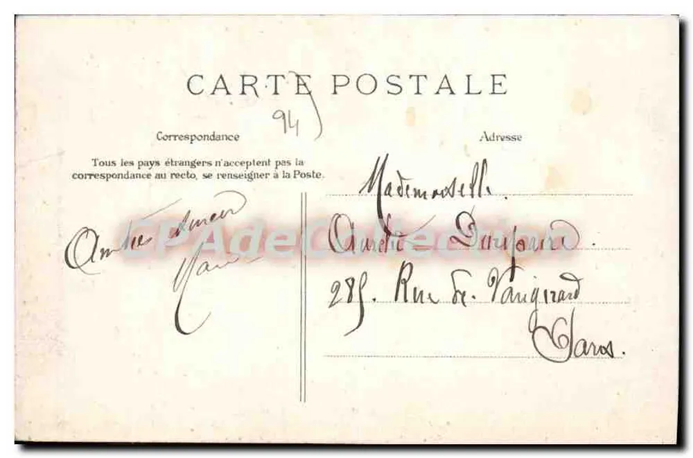 Joinville-le-Pont — Margens da Marne — L. Dalby au Robinson - Verso