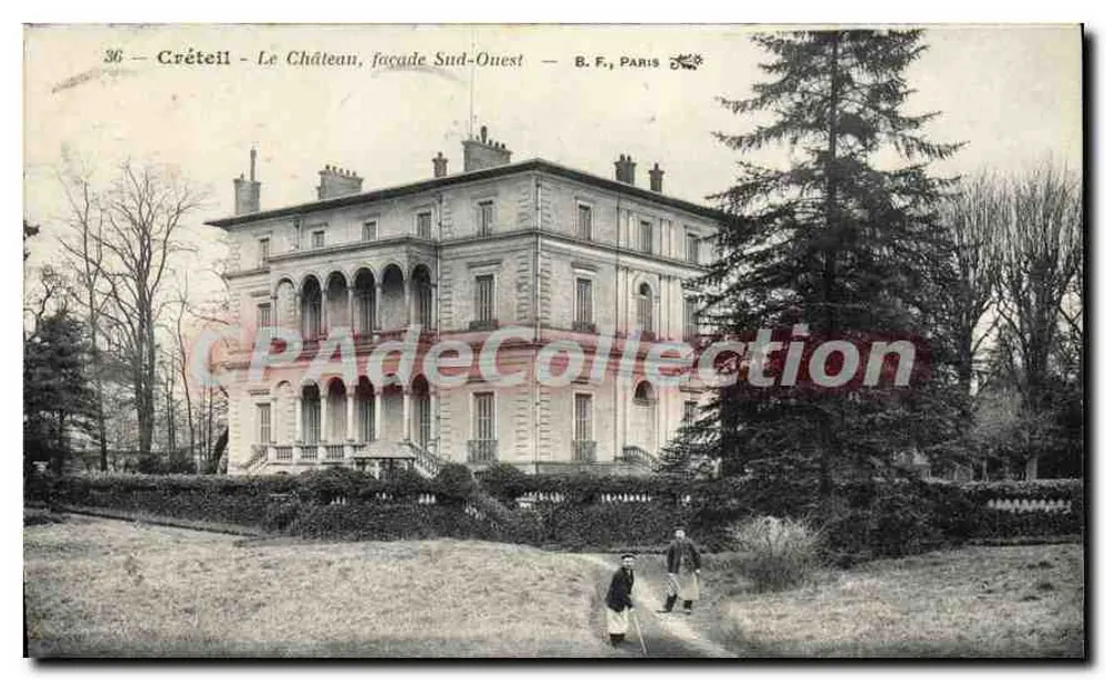 Créteil - O Castelo, fachada sudoeste — B. F., PARIS - Frente