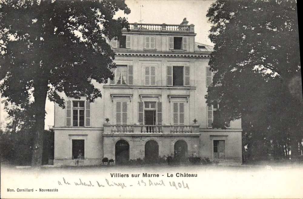 Villiers sur Marne — O Castelo — Mon. Cornillard - Novidades - Frente