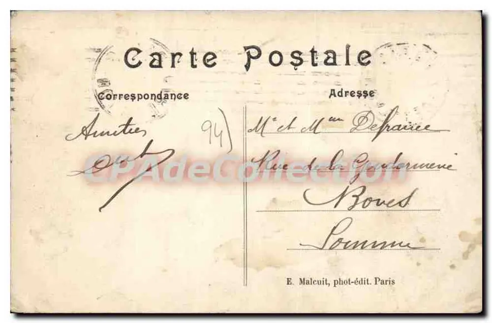 Vincennes — Porta Principal — E. M. - Verso