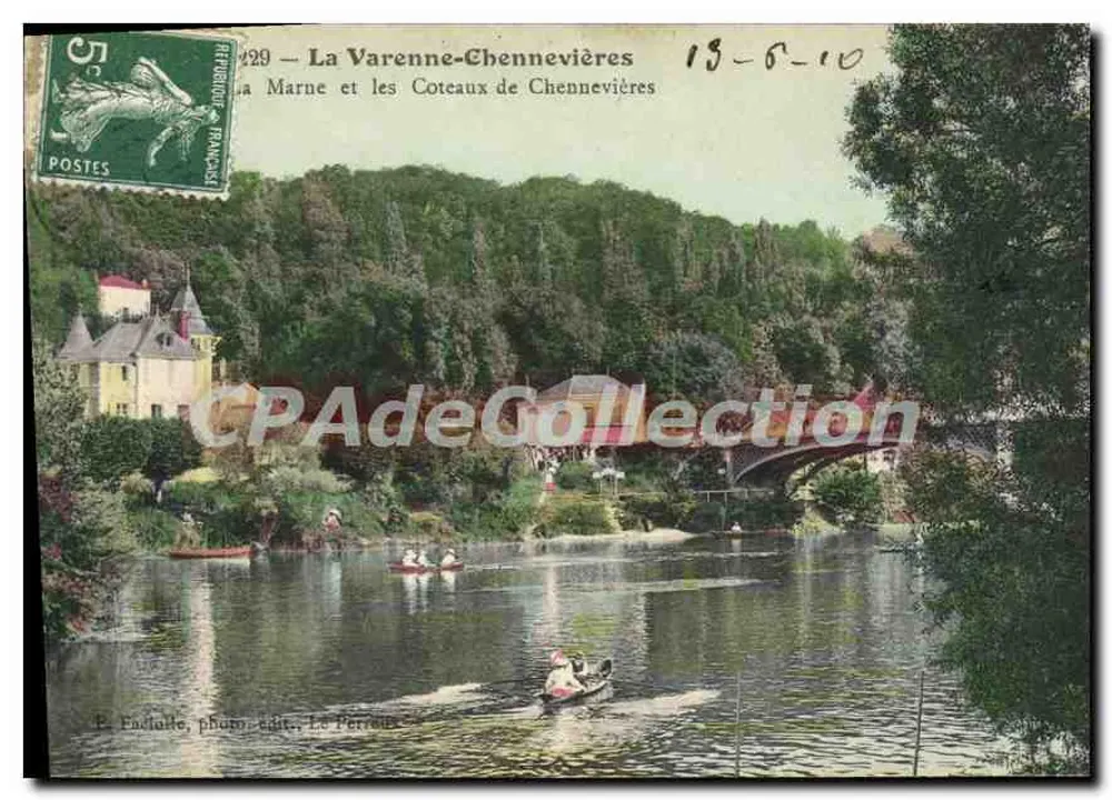 La Varenne-Chennevières — Die Marne und die Hügel von Chennevières — E. Pachulle, Fotografie, Le Perron - Vorderseite