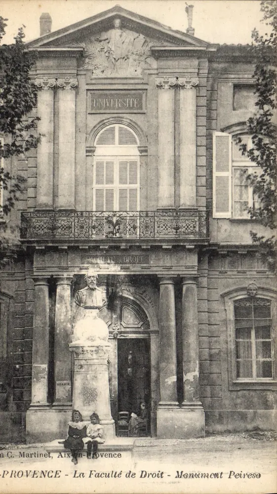 Aix-en-Provence - Die Rechtsfakultät - Denkmal Peiresse - Vorderseite