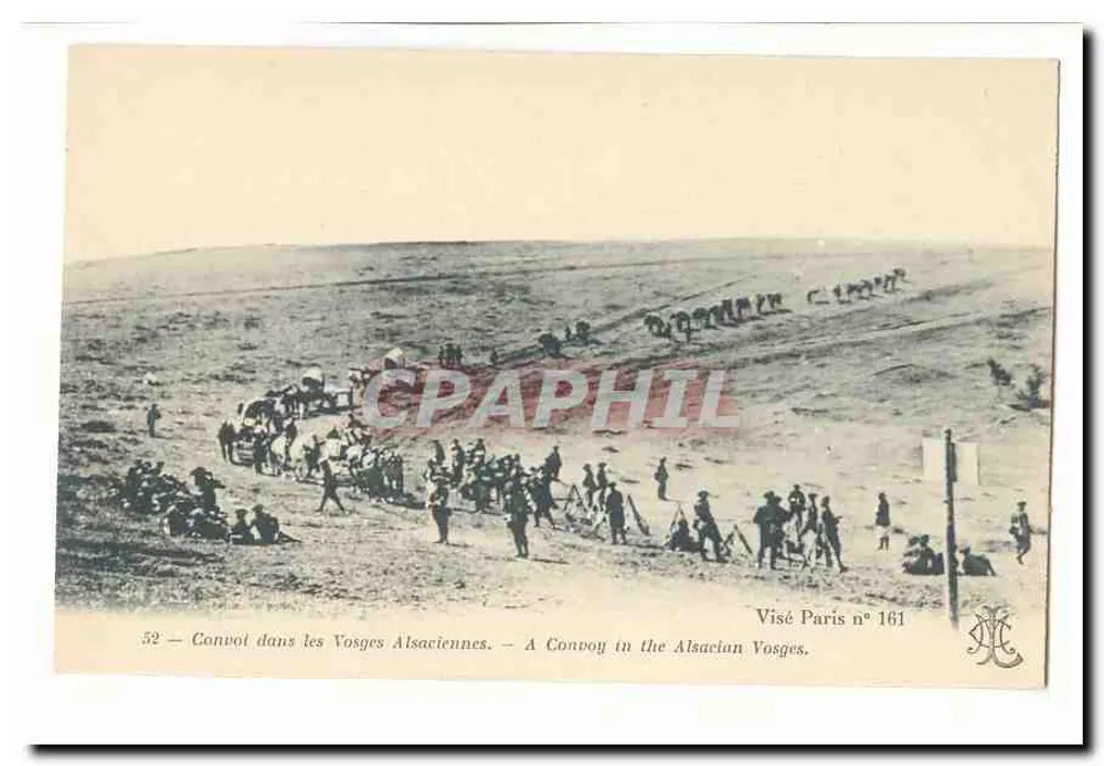 Convoi dans les Vosges Alsaciennes — Visé Paris n° 161 - Recto