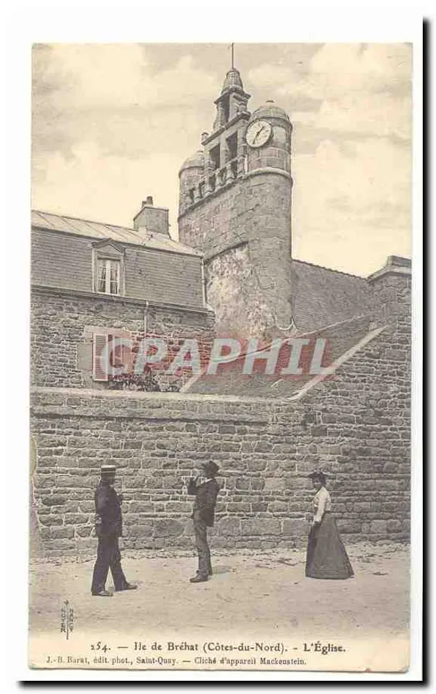 Ilha de Bréhat (Costas do Norte) — A Igreja — J.-B. Barat, editor fotográfico, Saint-Quay - Frente