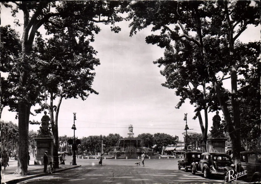 Die Stadt des Königs René — Cours Mirabeau und die Grande Fontaine — Rymer Editions - Vorderseite