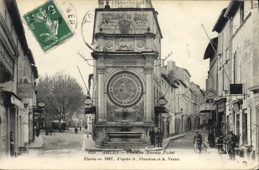 Arles — Fuente Amedée Pichot — Editor ELD - Anverso