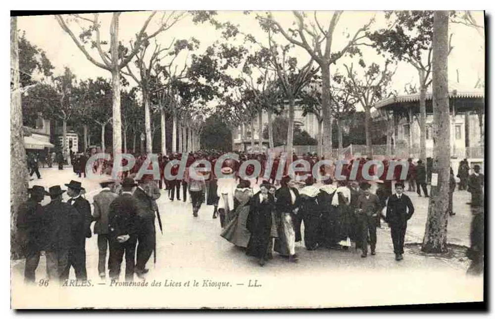 Arles — Promenade das Lices e o Kiosque — LL. n°96 - Frente