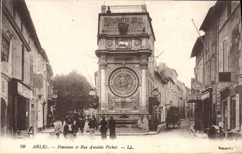 Arles — Quelle und Rue Amédée Pichot — LL. Verlag SELECTA, n°39 - Vorderseite