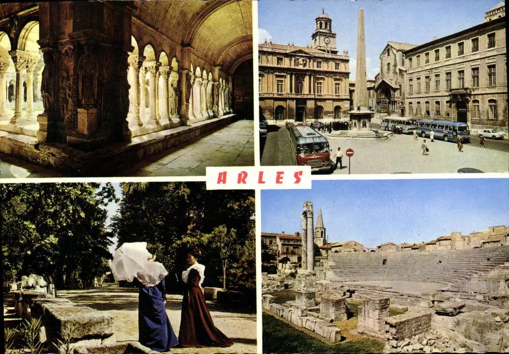 Arles — Vista panorâmica dos locais históricos — Presses-Diffusion S.A. - Reflets de Provence - Frente
