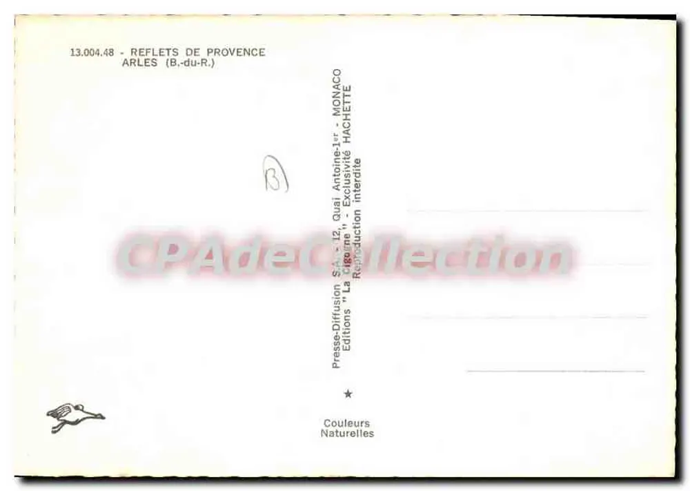 Arles — Anfiteatro romano, jardim e campos de papoulas — Presses-Diffusion S.A. / Edições 'La Rive' / Monaco Hachette - Verso
