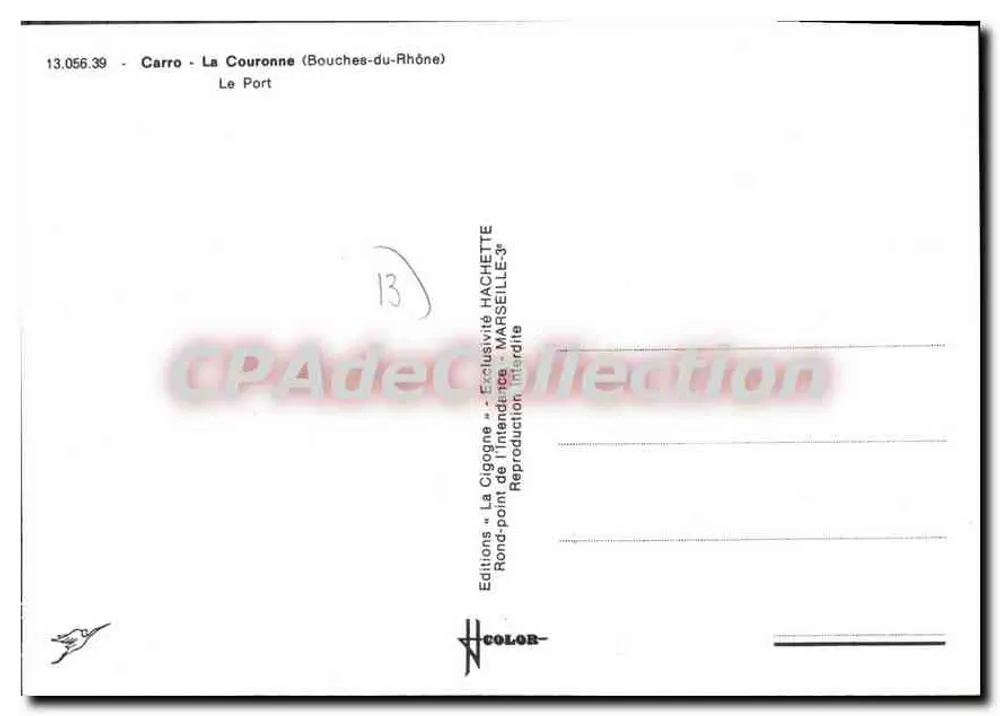 Carro - Le Port — La Cigogne — Uitgaven Hachette - Achterkant