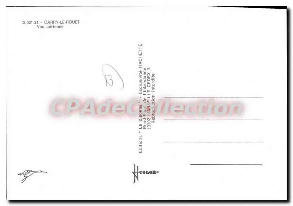 CARRY-LE-ROUET — Vista aérea — Editions HACHETTE - Verso