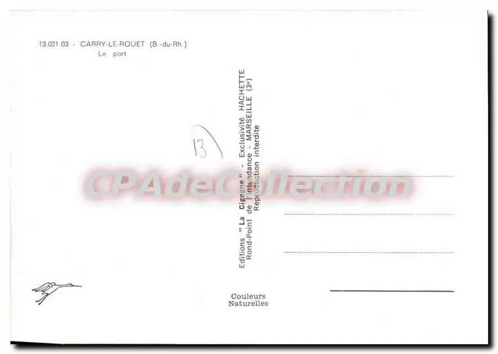 CARRY-LE-ROUET (B.-du-Rh) — Het haven — Uitgave Rond-Point HACHETTE - Achterkant
