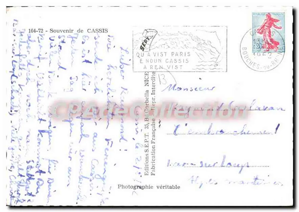 कैसिस — कैसिस के स्मृति — सीप्ट प्रकाशन, 35, बुलेवार्ड डी ला रेपब्लिक, पेरिस - पीछे