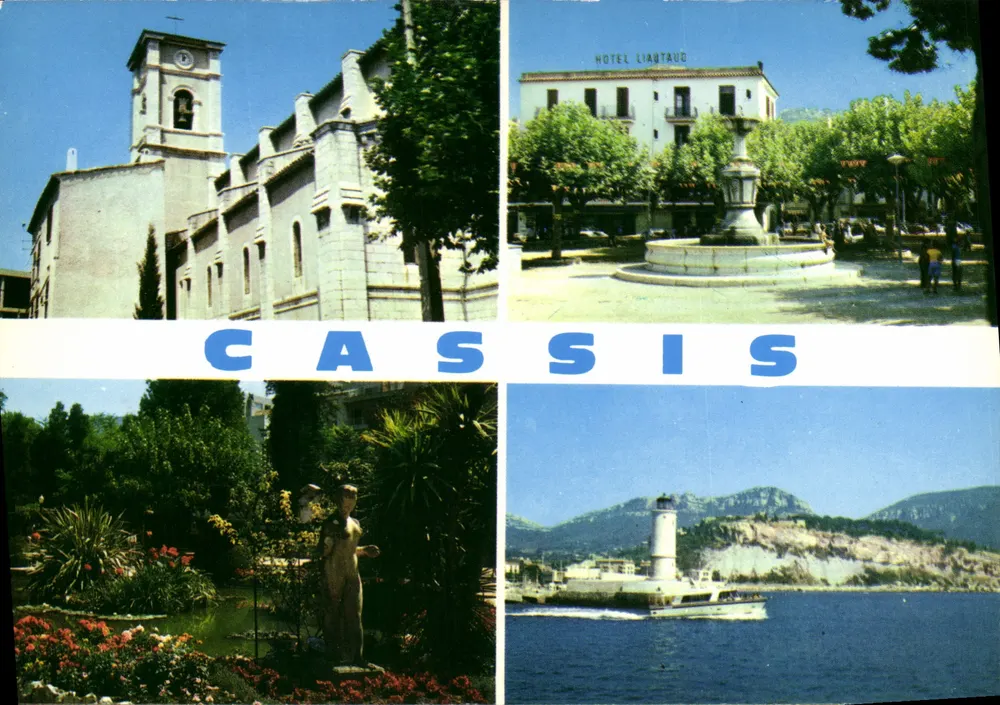 Cassis — Igreja, hotel, jardim, porto — Edições 'La Cigogne' - Frente