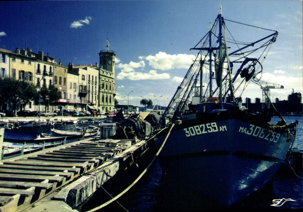 La Ciotat (B.-du-R.) — Ansicht des alten Hafens und des Rathauses — Verleger SAD. de la Lauzière - Vorderseite