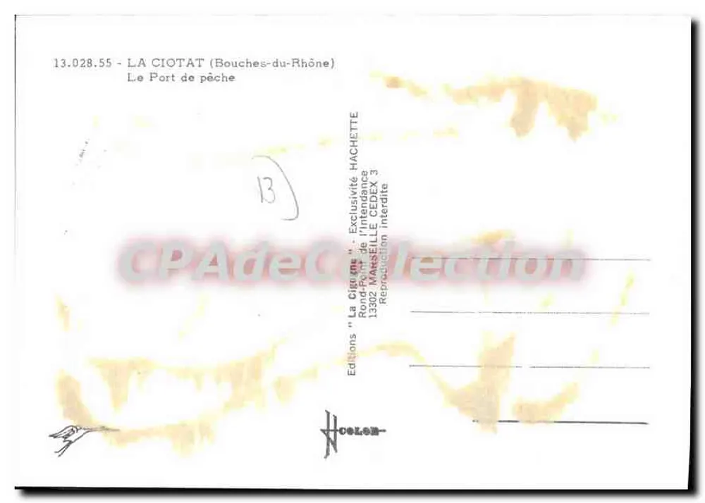 La Ciotat (Bouches-du-Rhône) — O Porto de Pesca — Edições 'La Cigogne' Hachette - Verso