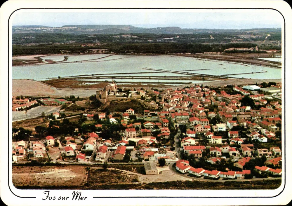 Fos sur Mer — vista aérea — Sociedade de Agências e de Diffusão, Marselha - Frente