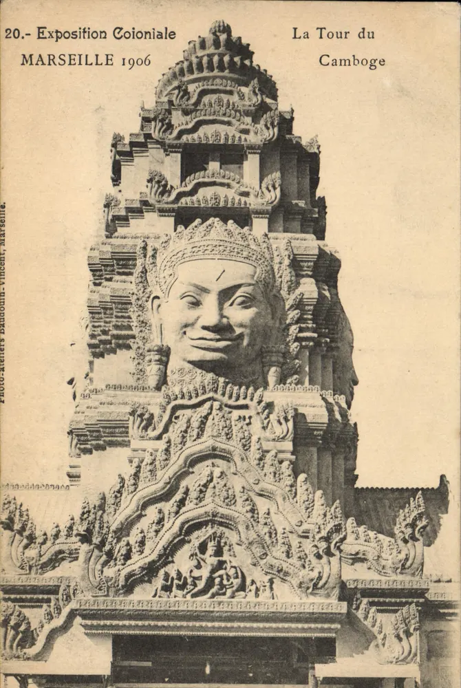 Die Turm des Kambodschas — Kolonialausstellung Marseille 1906 — Photo-ateliers Darmouin-Vincent, Marseille - Vorderseite