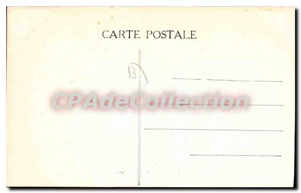 Marselha — A La Cannebière — L.M. — Editor L.M. n°4 - Verso