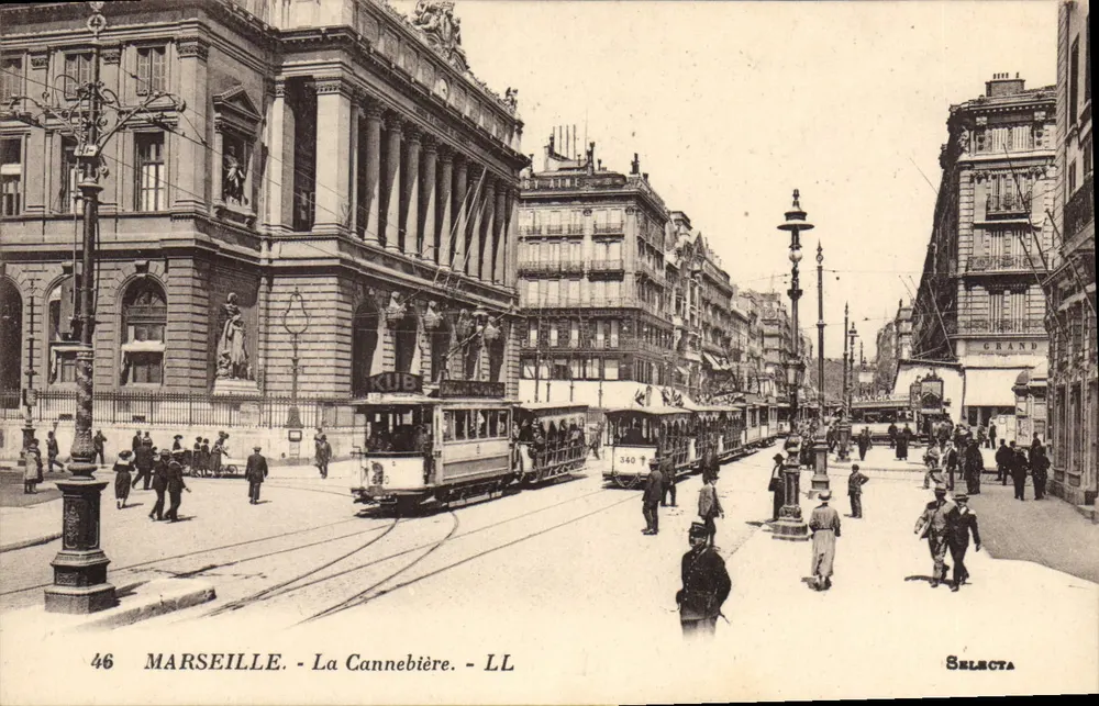 Marselha - A Cannebière — trem e arquitetura — Selecta - Frente