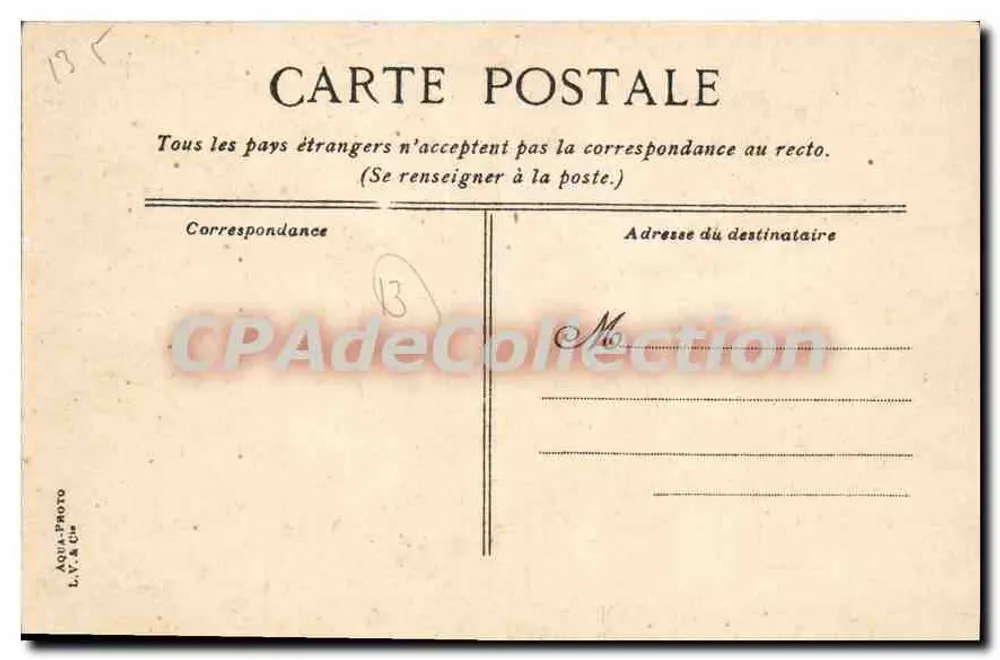 Kolonialausstellung. Marseille 1906. Pavillon für Bergbau und Forstwirtschaft — Verlag L.V. & Cie - Rückseite