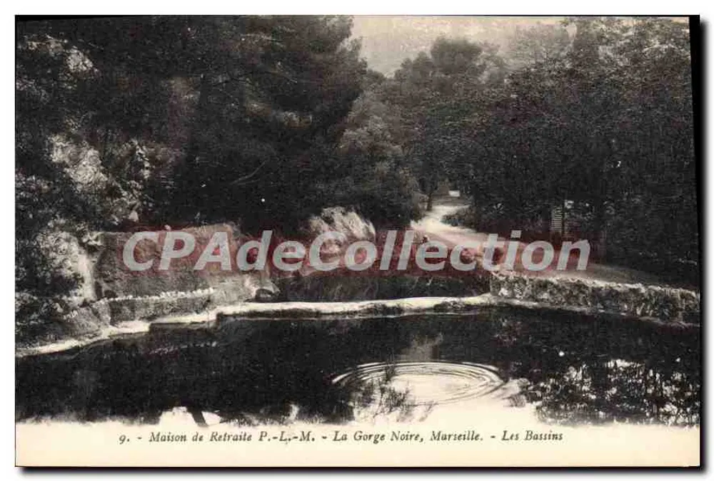 La Gorge Noire, Marseille — Die Basins — P.-L.-M. Altersheim - Vorderseite