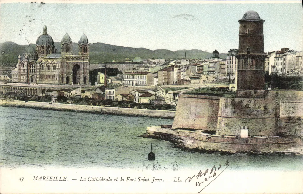 Marseille — La Cathédrale et le Fort Saint-Jean — LL. — N°43 - Recto