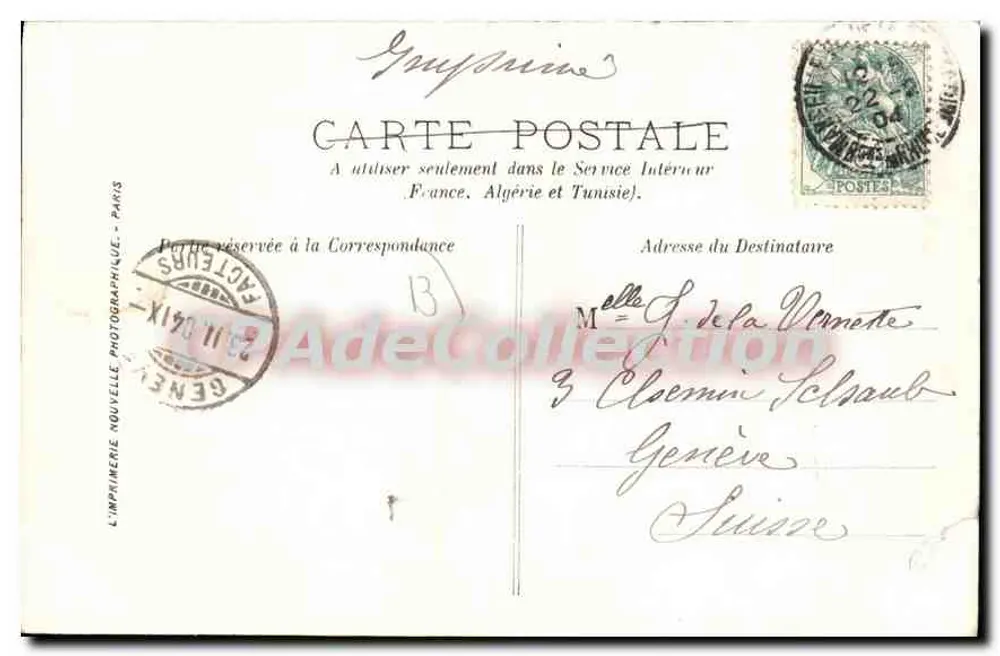 Marseille — La Canebière — LL. — Nhà in Hình ảnh Mới, Paris - Mặt sau