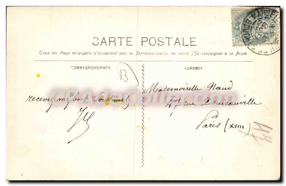 Marseille - Segelboote am alten Hafen — Guénée fot. Marseille, Nr. 282 - Rückseite
