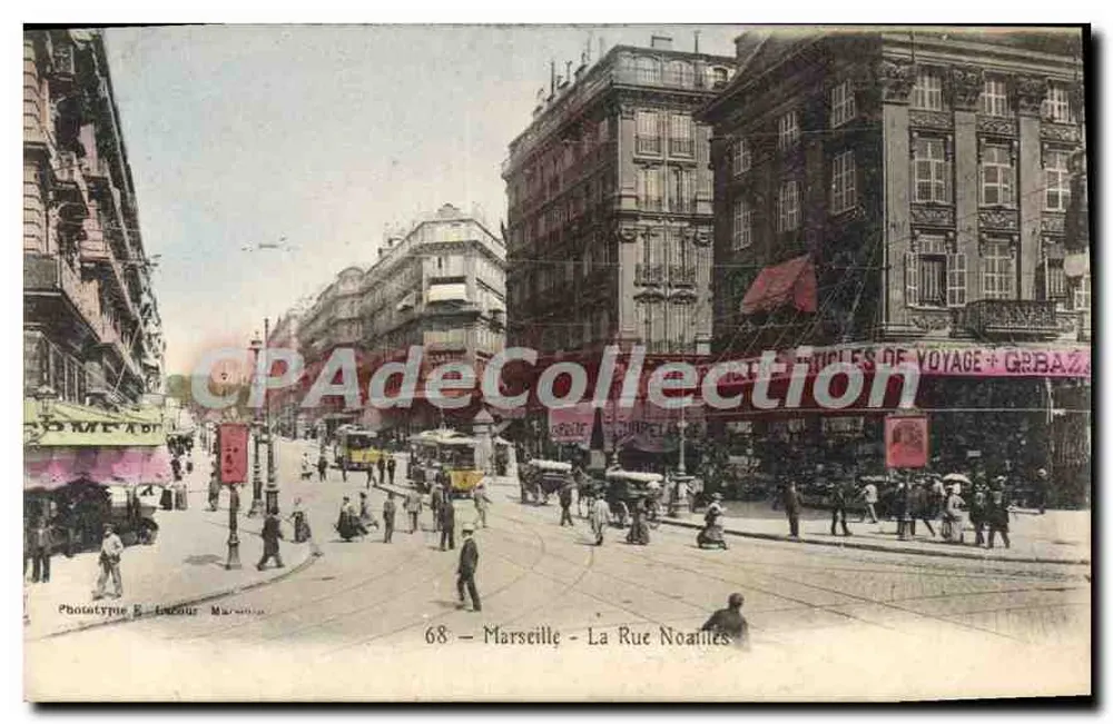Marseille - Rue Noailles — Phototype B. Lecour, n°68 - Awers