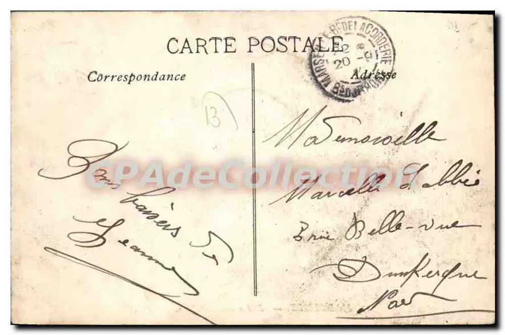 Marseille — Banhos dos Catalães — É.L. - Verso