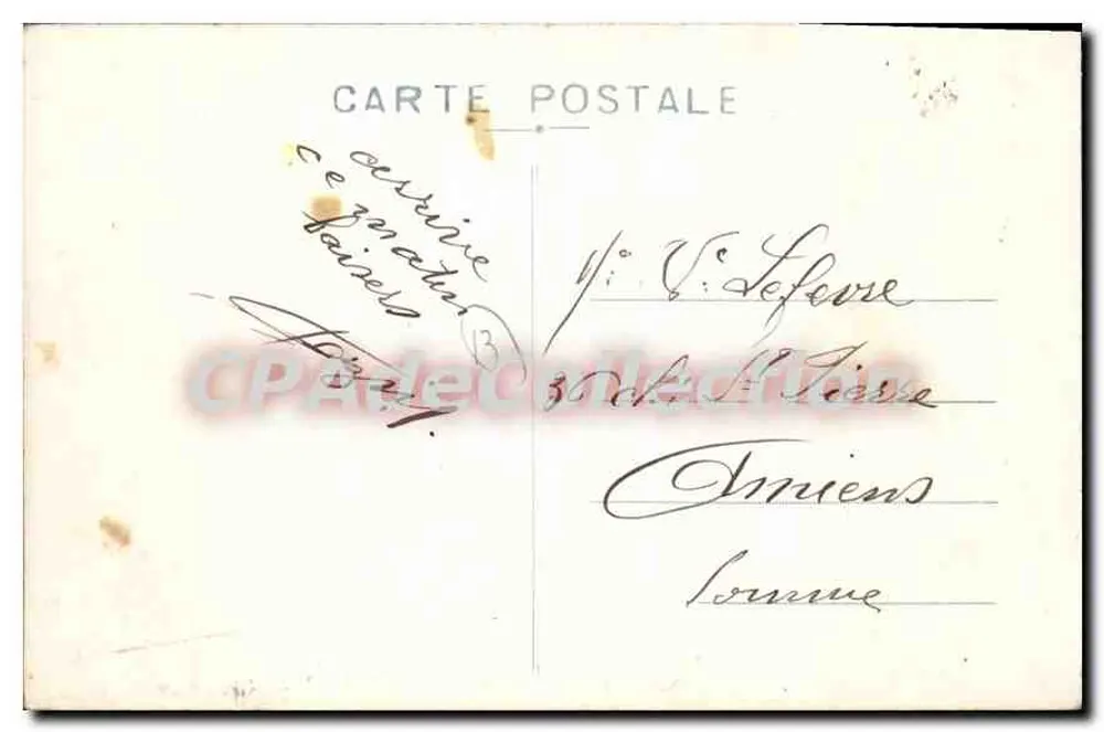 Marseille — Panorama der Rue Cannebière — EL. n°141 - Rückseite