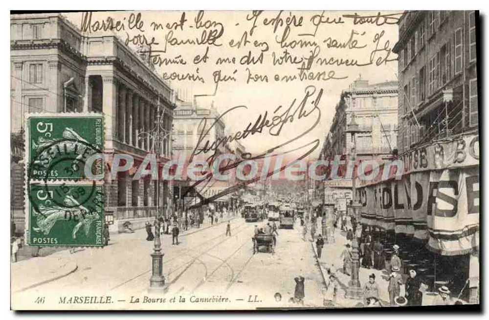 Marseille — A Bolsa e a Cannebière — LL. n° 461 - Frente