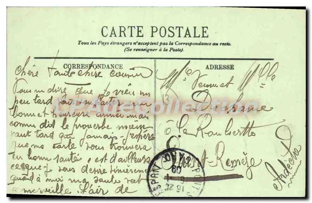 Marseille — A Bolsa e a Cannebière — LL. n° 461 - Verso
