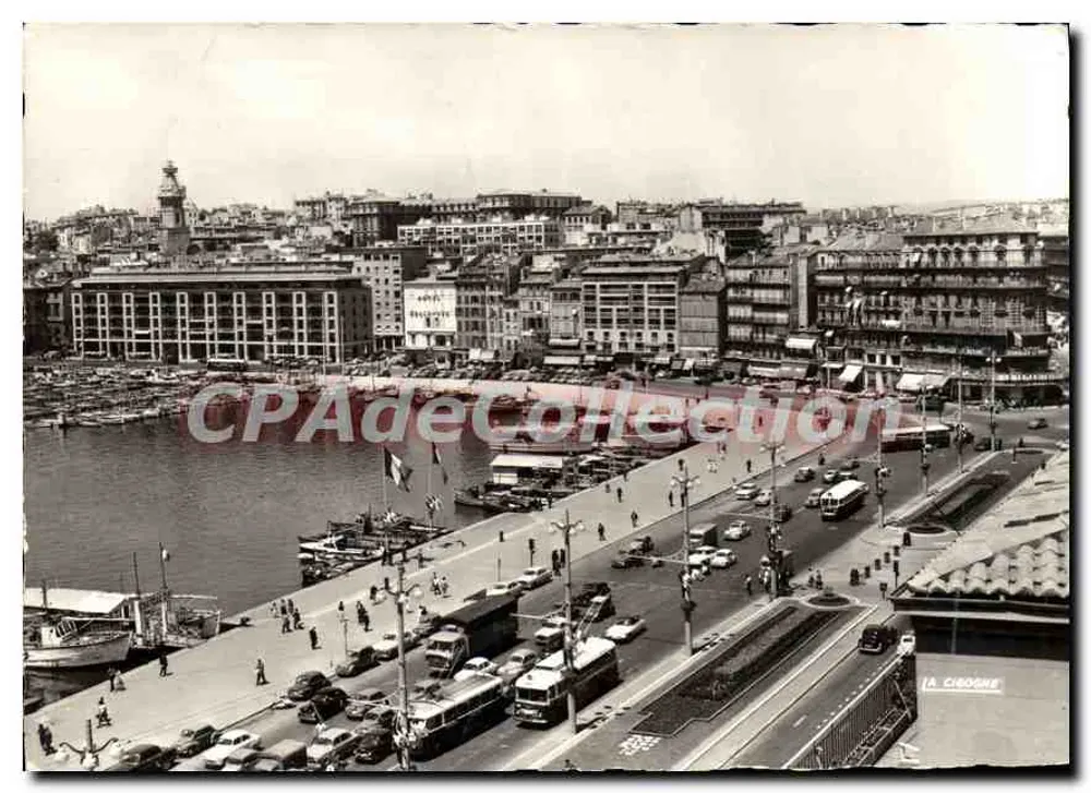 Der alte Hafen - Quai des Belges, Quai du Port und Turm der Accoules (14. Jahrhundert) — Éditions La Cirogne - Vorderseite
