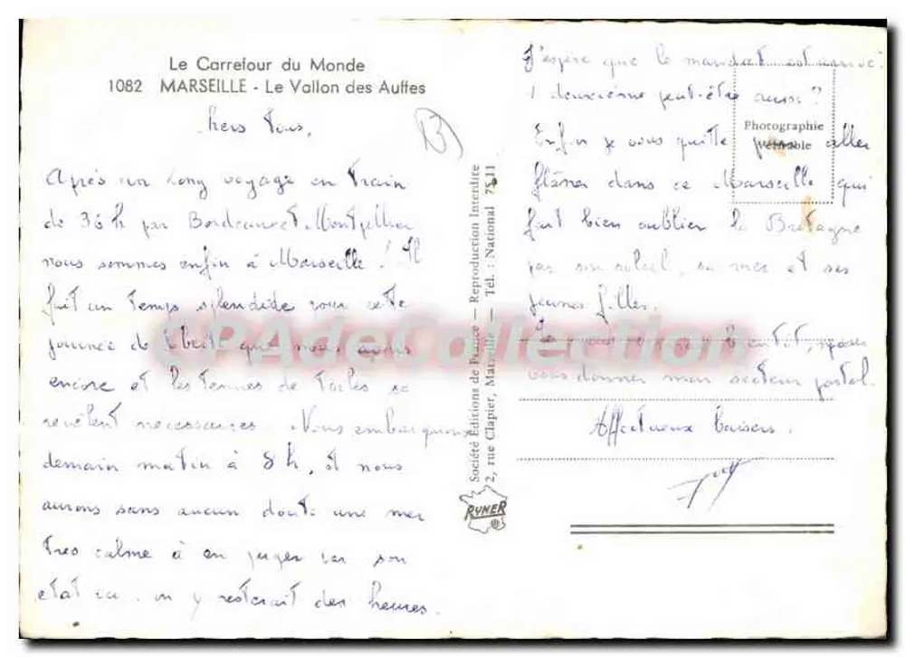 Pescadores no porto — sob o ponte ferroviária — Le Carrefour du Monde, n°1082 - Verso