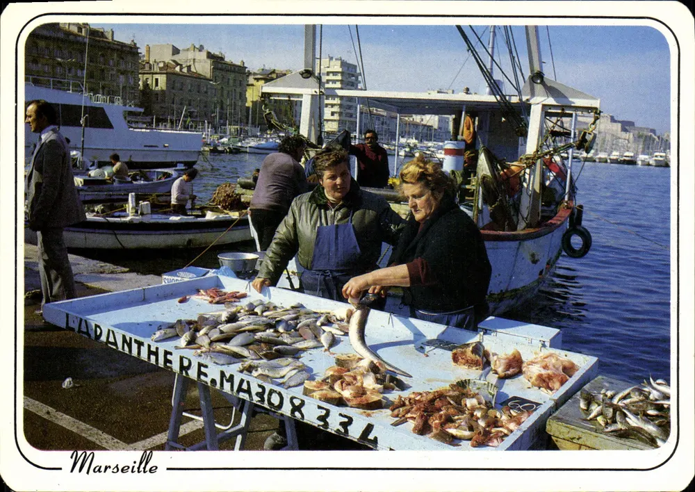 Fischmarkt am Vieux-Port — Marseille — Photo G. Chassagne - Vorderseite