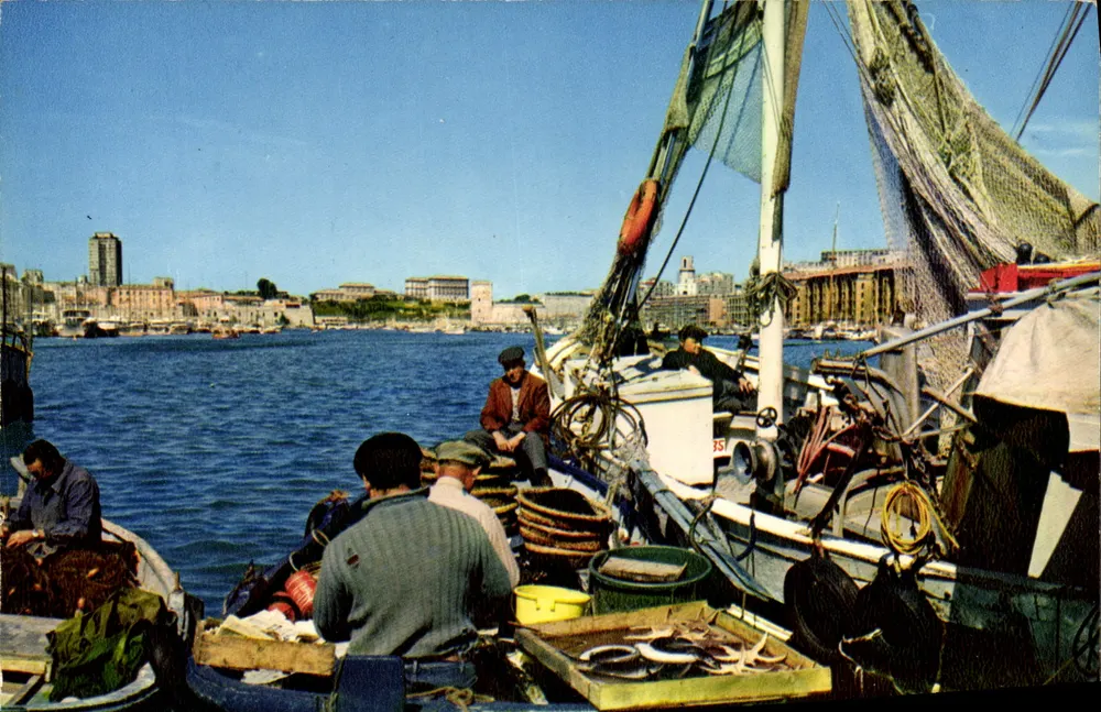 Der alte Hafen - Rückkehr vom Fischen — Marseille (13) — Editions "La Cigogne" - Vorderseite