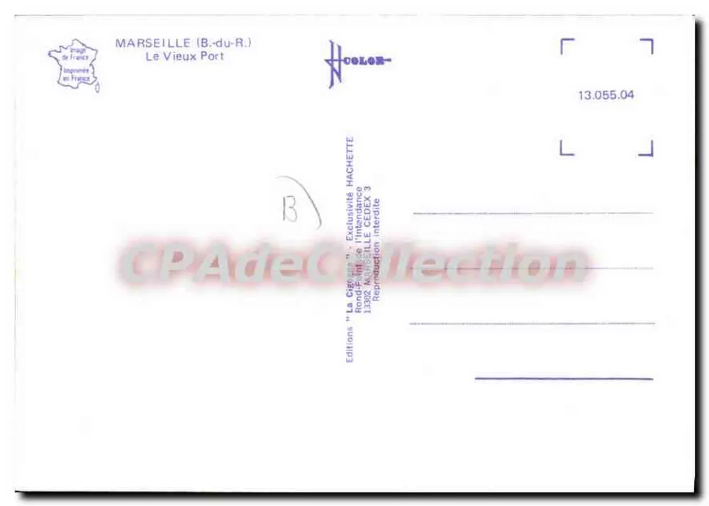 O Velho Port — Marselha — Edições Hachette - Verso
