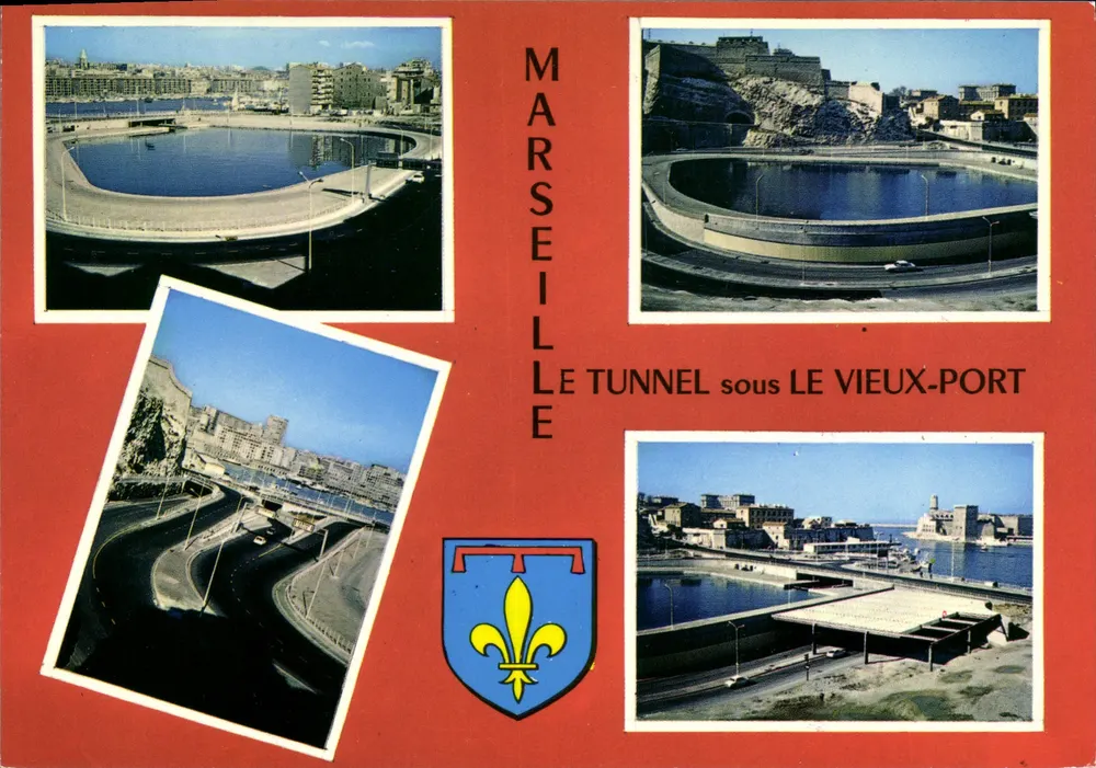 Marseille — Le tunnel sous le Vieux-Port — Éditions 'La Décennie' Hachette - Vorderseite